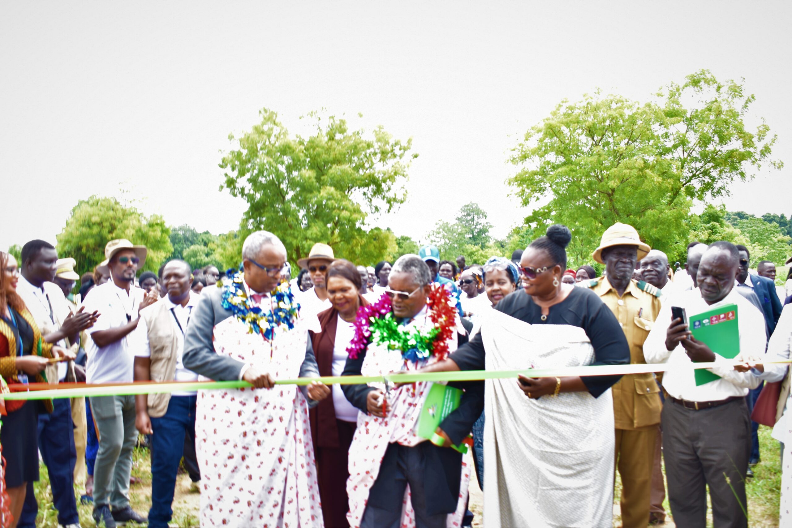 Photo of UNDP, Minister of Gender, Amb. of South Africa, Minister of Agriculture and Oxfam during the official launch of Sustainable Agric at Rajaf Payam
