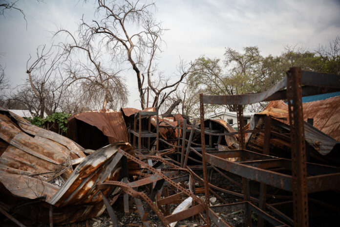 What remains of the pharmacy at Old Fangak